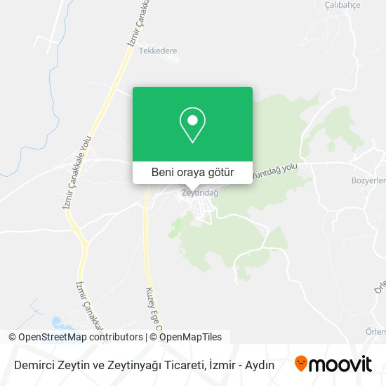 Demirci Zeytin ve Zeytinyağı Ticareti harita