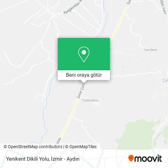 Yenikent Dikili Yolu harita
