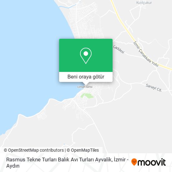 Rasmus Tekne Turları Balık Avı Turları Ayvalik harita