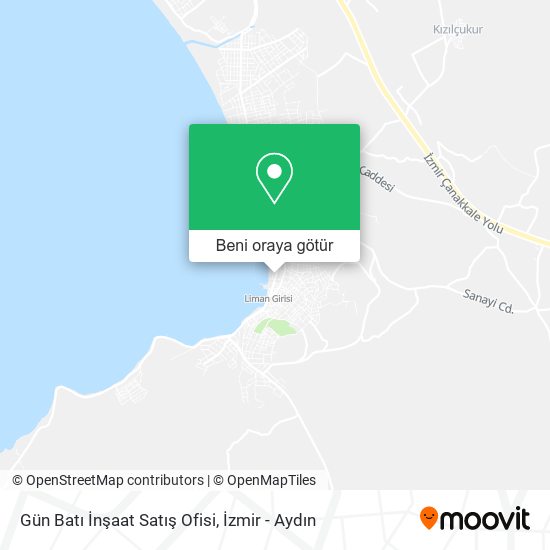 Gün Batı İnşaat Satış Ofisi harita