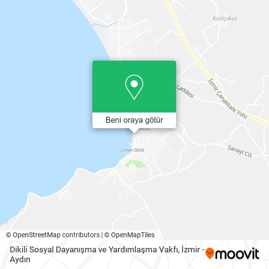 Dikili Sosyal Dayanışma ve Yardımlaşma Vakfı harita