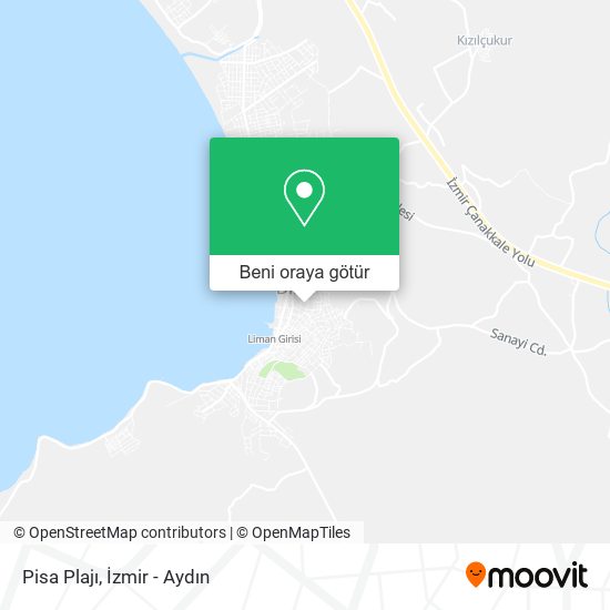 Pisa Plajı harita