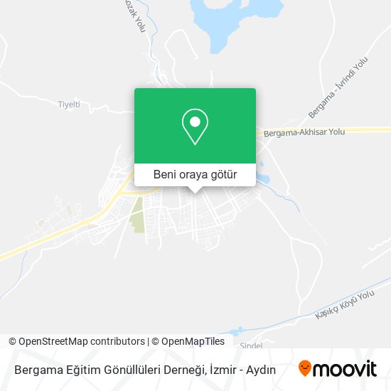 Bergama Eğitim Gönüllüleri Derneği harita