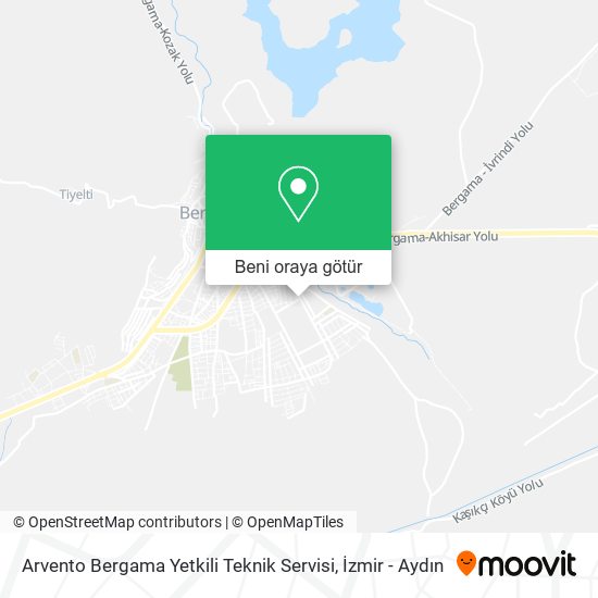 Arvento Bergama Yetkili Teknik Servisi harita