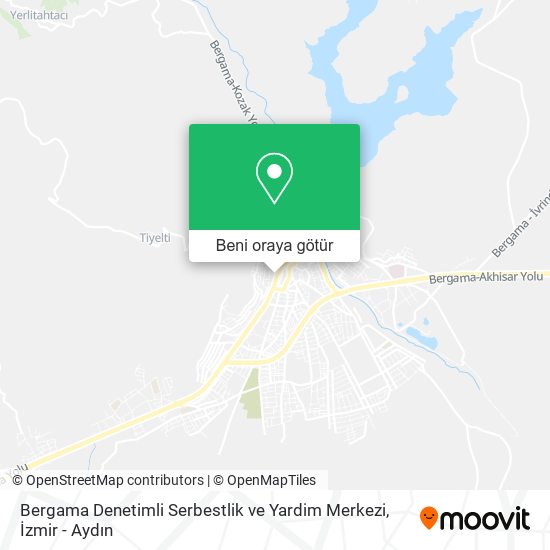 Bergama Denetimli Serbestlik ve Yardim Merkezi harita