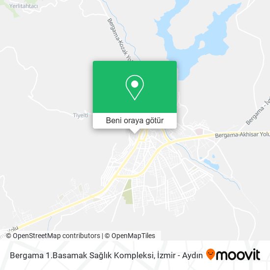 Bergama 1.Basamak Sağlık Kompleksi harita