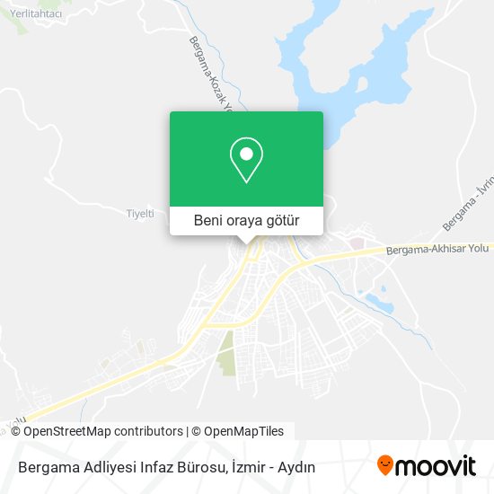 Bergama Adliyesi Infaz Bürosu harita