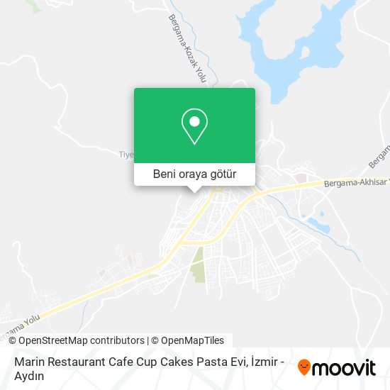 Marin Restaurant Cafe Cup Cakes Pasta Evi harita