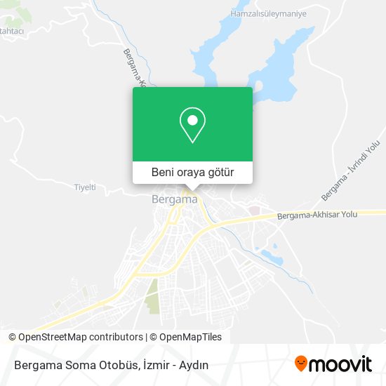 Bergama Soma Otobüs harita
