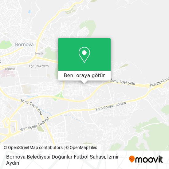 Bornova Belediyesi Doğanlar Futbol Sahası harita