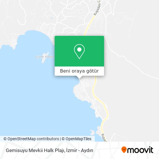 Gemisuyu Mevkii Halk Plajı harita