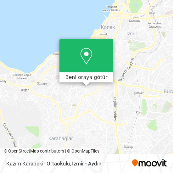 Kazım Karabekir Ortaokulu harita