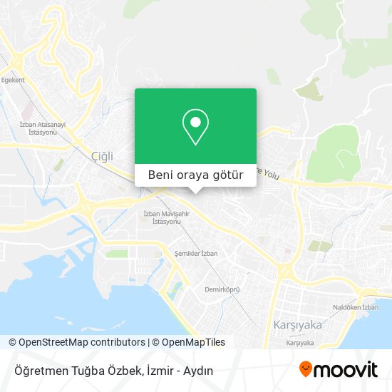 Öğretmen Tuğba Özbek harita