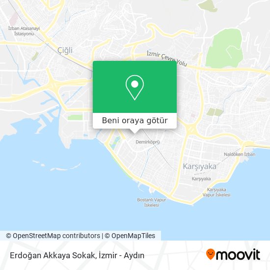 Erdoğan Akkaya Sokak harita