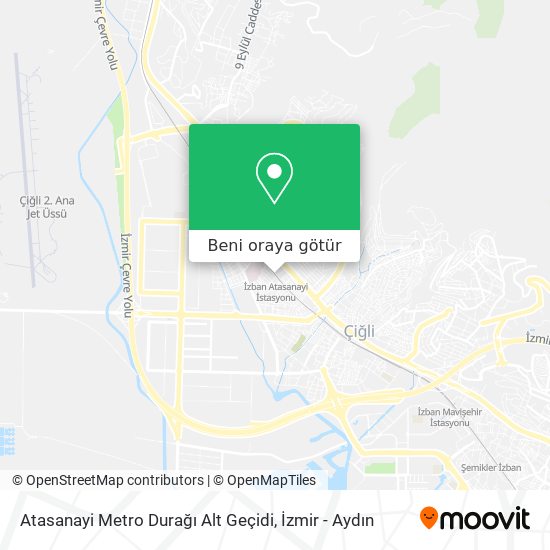 Atasanayi Metro Durağı Alt Geçidi harita