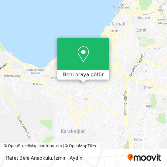 Rafet Bele Anaokulu harita