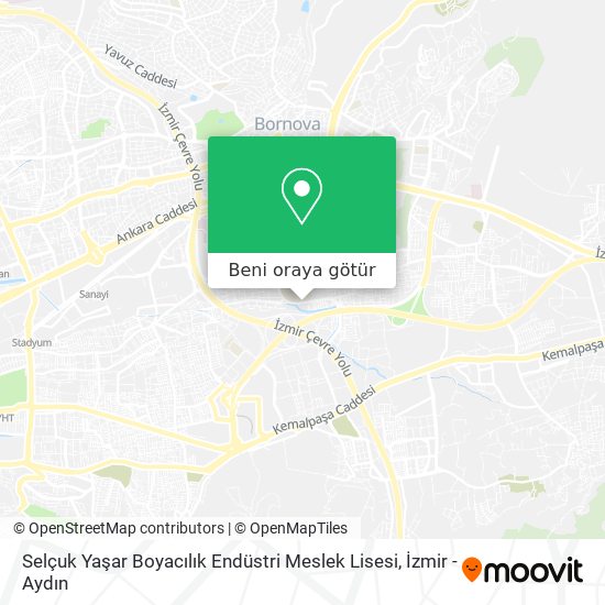 Selçuk Yaşar Boyacılık Endüstri Meslek Lisesi harita