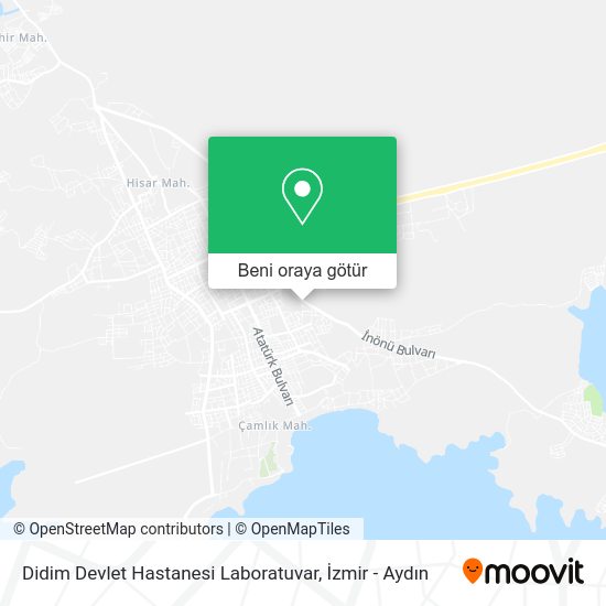 Didim Devlet Hastanesi Laboratuvar harita
