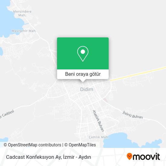 Cadcast Konfeksıyon Ay harita