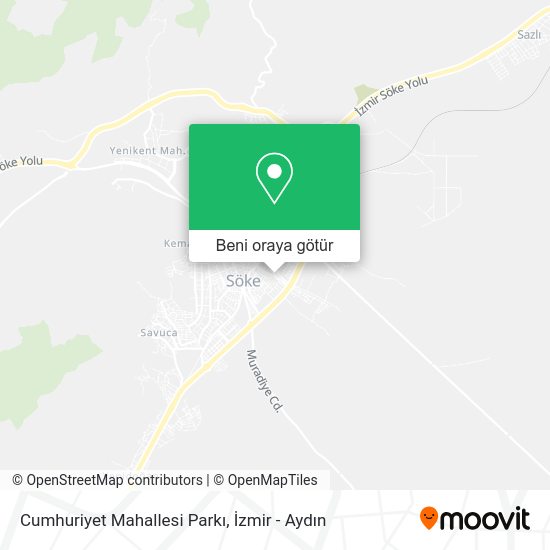 Cumhuriyet Mahallesi Parkı harita