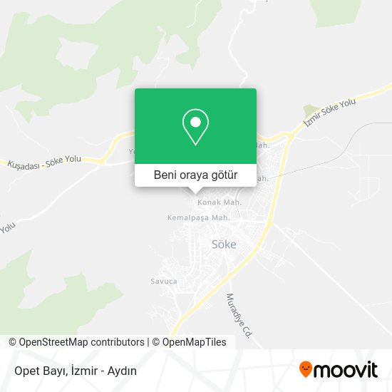 Opet Bayı harita