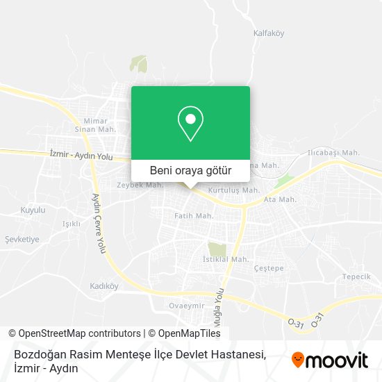 Bozdoğan Rasim Menteşe İlçe Devlet Hastanesi harita