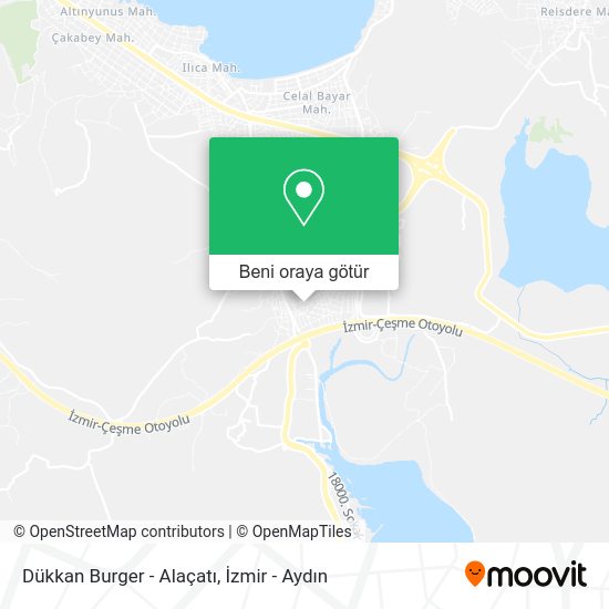 Dükkan Burger - Alaçatı harita