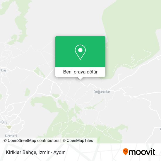 Kiriklar Bahçe harita