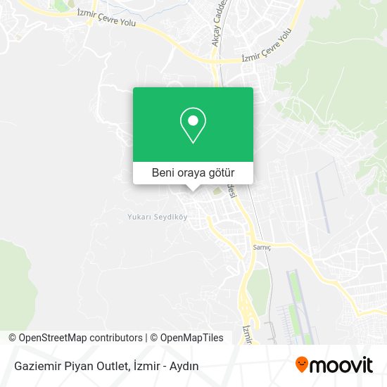 Gaziemir Piyan Outlet harita