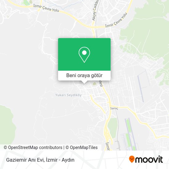 Gaziemir Anı Evi harita