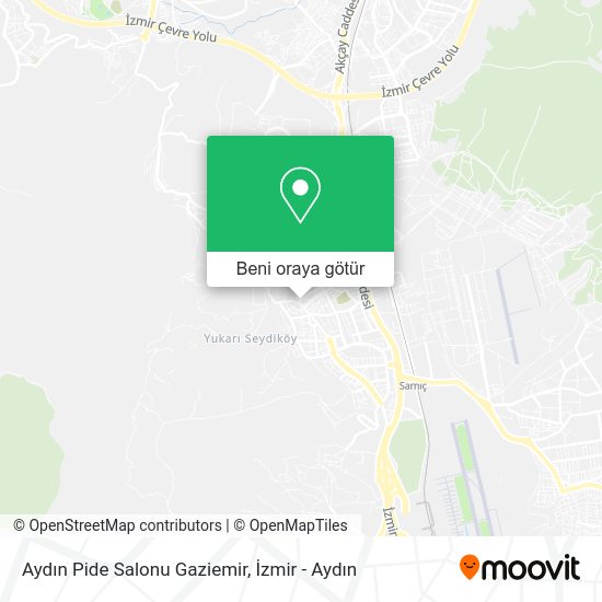 Aydın Pide Salonu Gaziemir harita