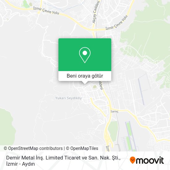 Demir Metal İnş. Limited Ticaret ve San. Nak. Şti. harita