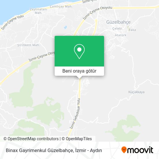 Binax Gayrimenkul Güzelbahçe harita