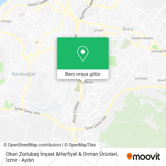 Okan Zorlubaş İnşaat &Harfiyat & Orman Ürünleri harita