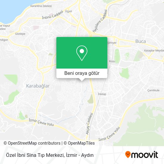 Özel İbni Sina Tıp Merkezi harita