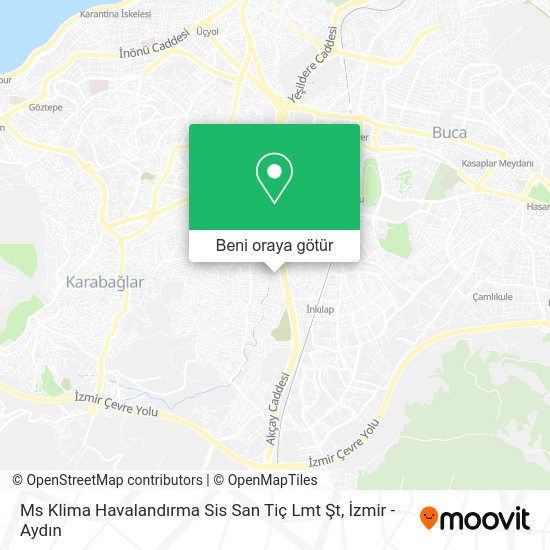 Ms Klima Havalandırma Sis San Tiç Lmt Şt harita