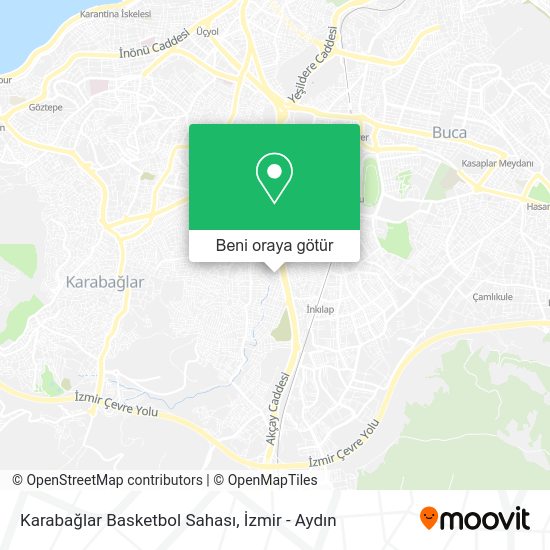Karabağlar Basketbol Sahası harita