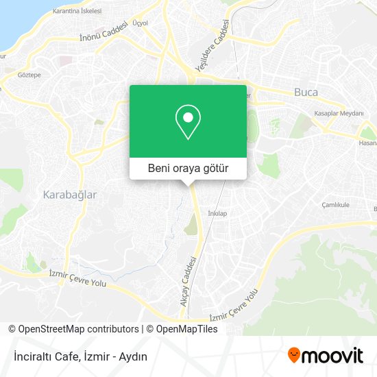İnciraltı Cafe harita