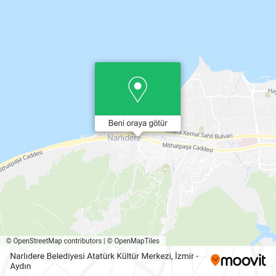 Narlıdere Belediyesi Atatürk Kültür Merkezi harita
