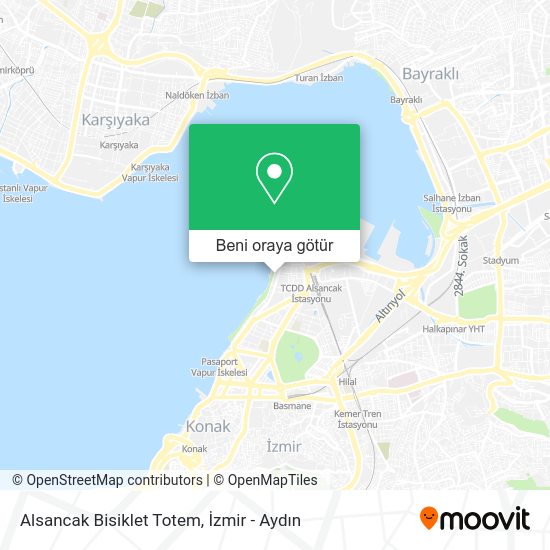 Alsancak Bisiklet Totem harita