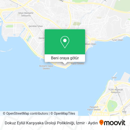 Dokuz Eylül Karşıyaka Üroloji Polikliniği harita