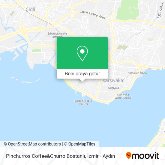 Pinchurros Coffee&Churro Bostanlı harita
