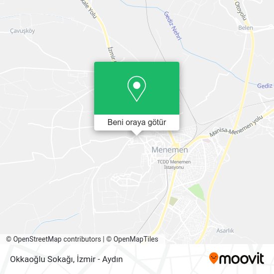 Okkaoğlu Sokağı harita