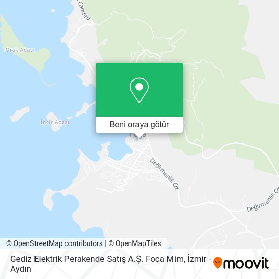 Gediz Elektrik Perakende Satış A.Ş. Foça Mim harita