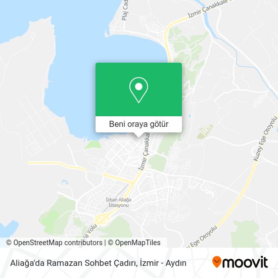 Aliağa'da Ramazan Sohbet Çadırı harita