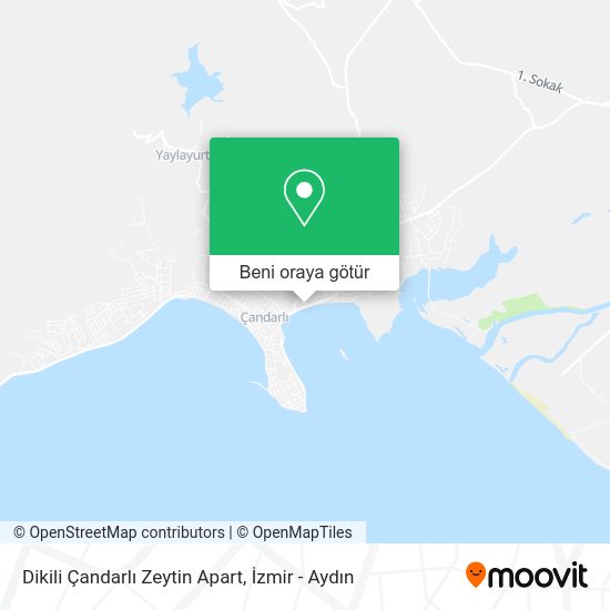 Dikili Çandarlı Zeytin Apart harita