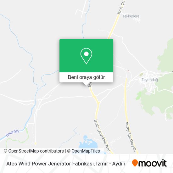 Ates Wind Power Jeneratör Fabrikası harita