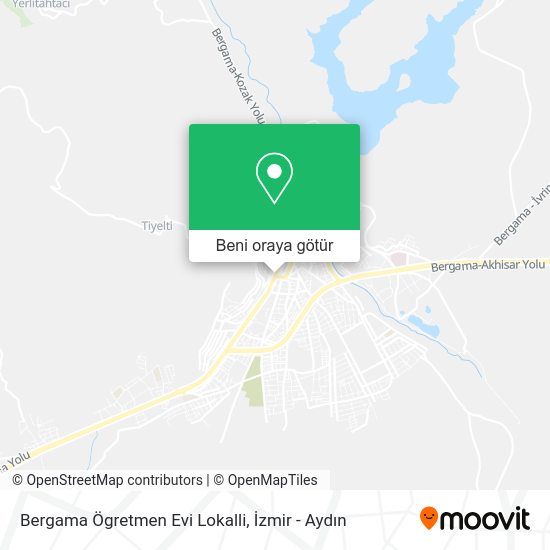 Bergama Ögretmen Evi Lokalli harita