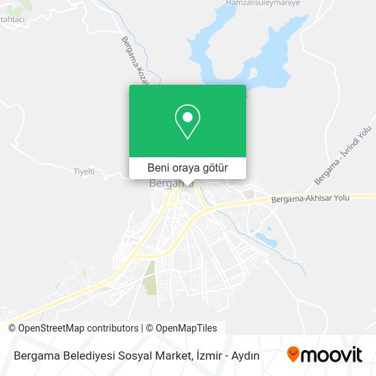 Bergama Belediyesi Sosyal Market harita