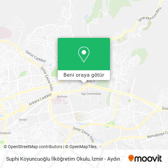 Suphi Koyuncuoğlu İlköğretim Okulu harita